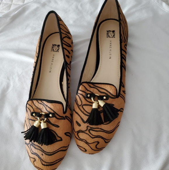 Anne Klein Shoes - Anne Klein | Leopard | Slip-On Tassel Shoes